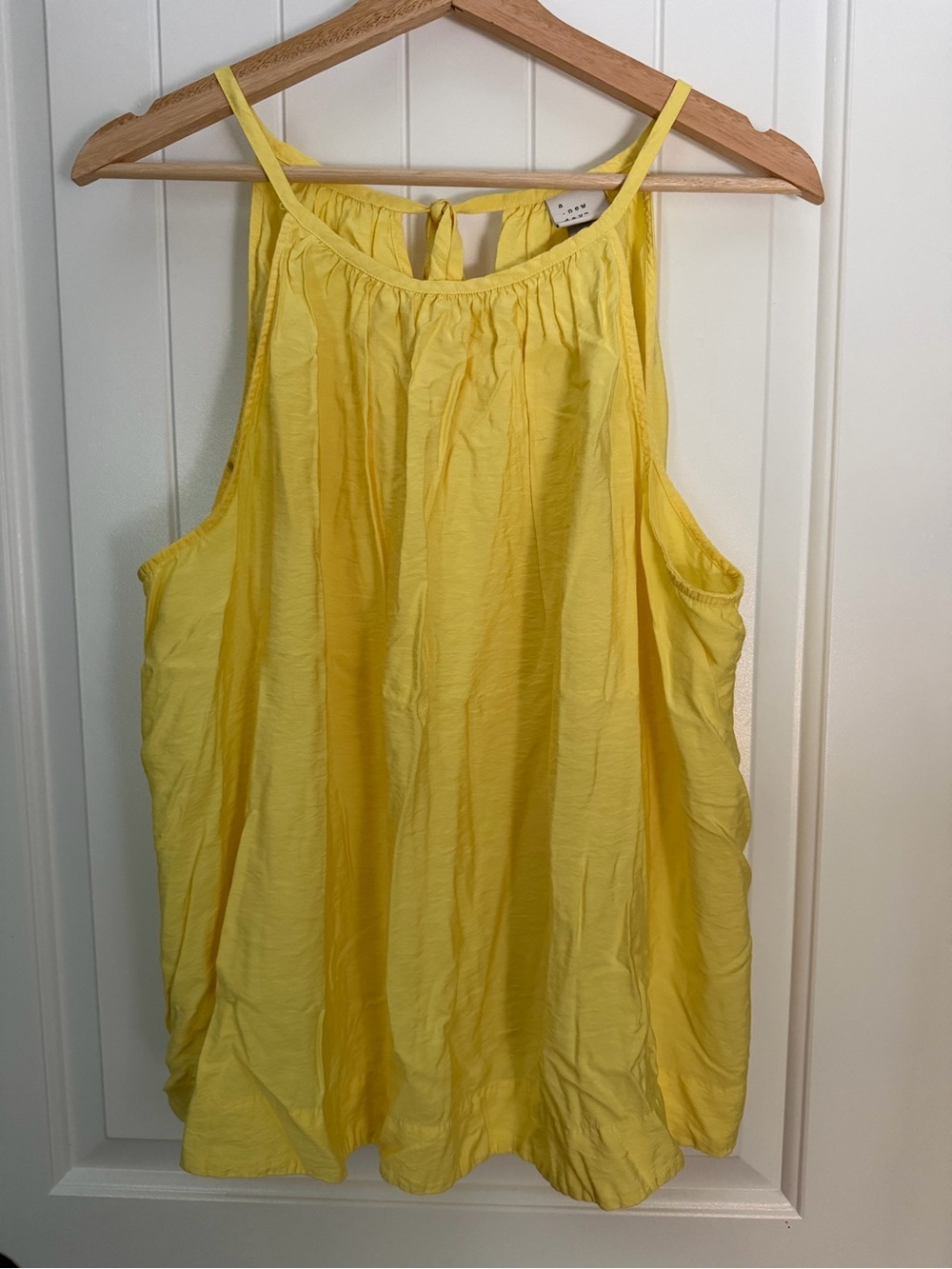 a new day Yellow Halter Camisole Tank